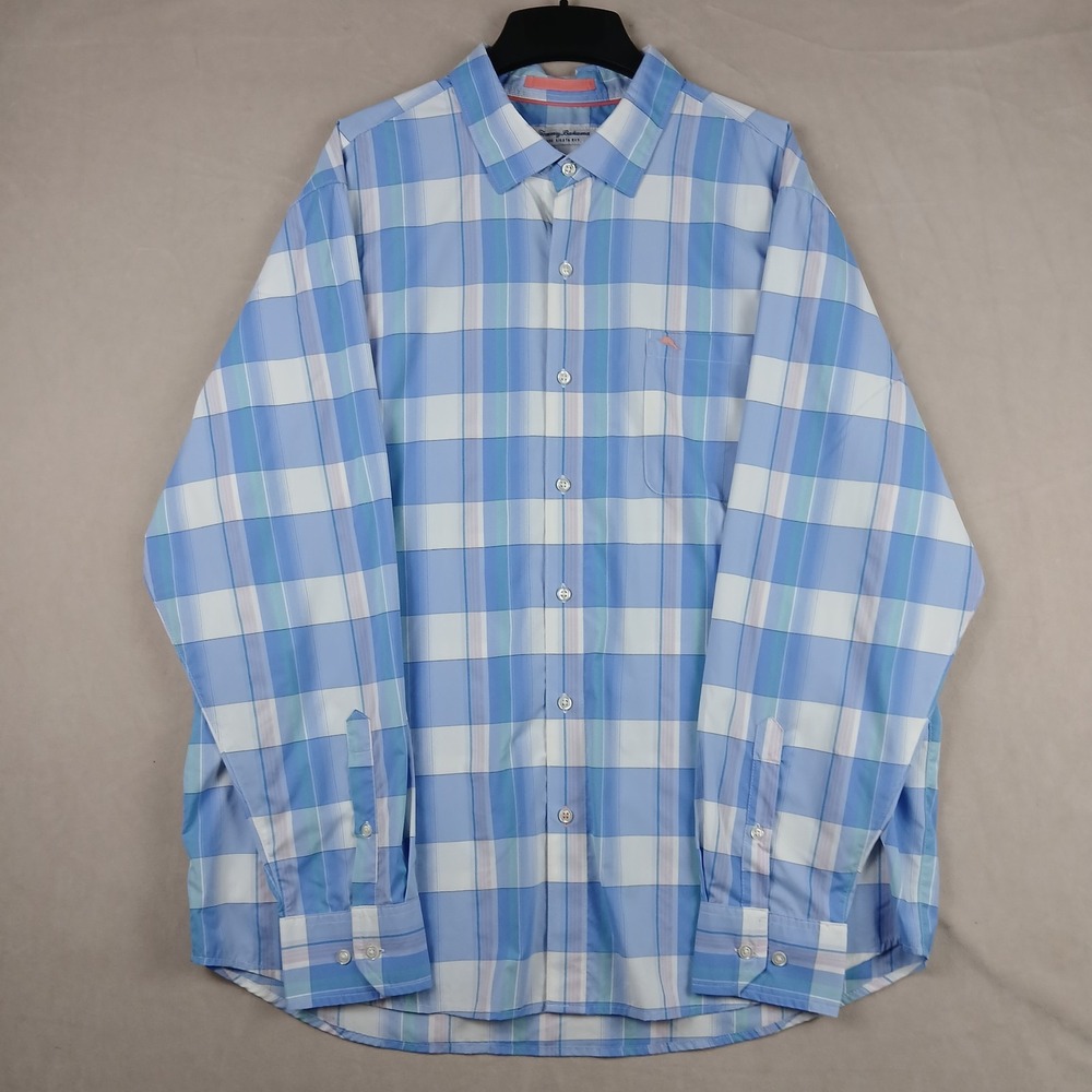 Tommy Bahama The Siesta Key XL Mens Shirt Long Sleeve Nylon Spandex 26x30